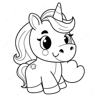 Pagina Da Colorare Di Unicorno Carino E Morbido 92017 31747