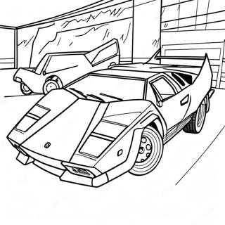 Lamborghini Countach Classica Da Colorare 9207-1815