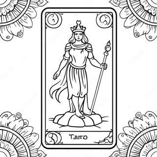 Pagina Da Colorare Delle Carte Dei Tarocchi 92118-31822