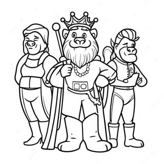 Pagina Da Colorare Di King Von Con Amici 92405-32060