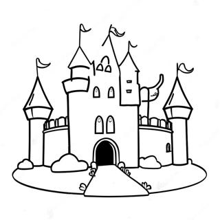 Pagina Da Colorare Di Un Castello Tedesco Incantevole 92687 32275