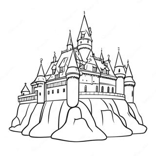 Pagina Da Colorare Di Un Castello Tedesco Incantevole 92687 32276