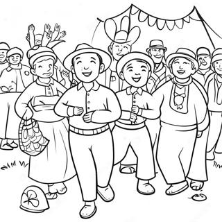 Pagina Da Colorare Festival Tradizionali Di Campagna 93459 32879
