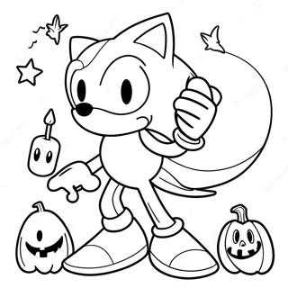 Sonic Halloween Pagine Da Colorare