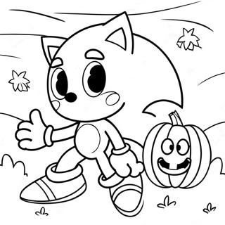 Pagina Da Colorare Di Sonic Halloween 93533-32924