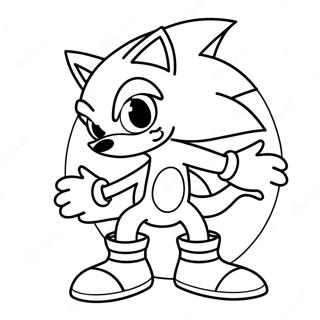 Pagina Da Colorare Di Sonic In Un Costume Spettrale 93534-32925