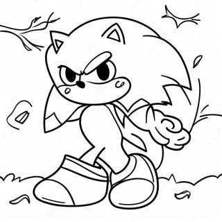 Pagina Da Colorare Di Sonic Che Fa Dolcetto O Scherzetto 93536 32933