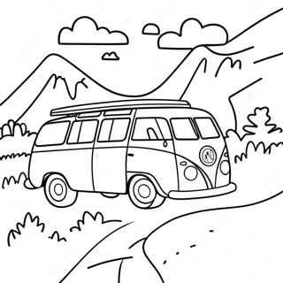 Pagina Da Colorare Di Un Avventuroso Viaggio In Auto 93585-32967