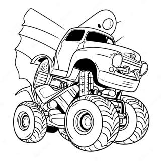 Spiderman Monster Truck Pagine Da Colorare