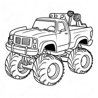 Pagina Da Colorare Di Spiderman Con Monster Truck 94073-33343