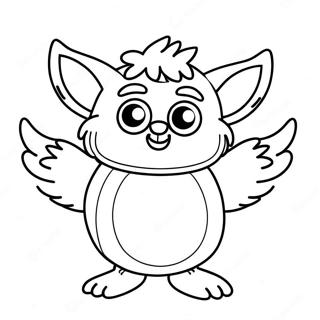 Pagina Da Colorare Di Un Felice Furby Che Ballano 94101 33369