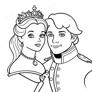 Pagina Da Colorare Di Principe E Principessa Eleganti 94155-33420