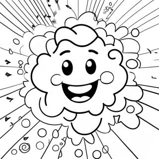 Pagina Da Colorare Di Un Cervello Felice Con Volto Sorridente 94309-33608