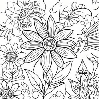 Pagina Da Colorare Per Adulti Di Fiore Per Relax 94512-33880