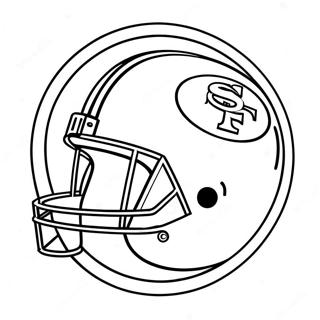 Pagina Da Colorare Del Logo Dei San Francisco 49ers 94692-34020