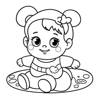 Pagina Da Colorare Della Bambola Baby Alive Carina 95080-34323