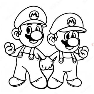 Pagina Da Colorare Dellavventura Colorata Di Mario E Luigi 95233-34441