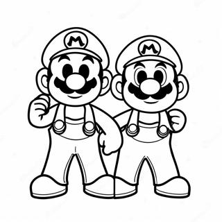 Pagina Da Colorare Dellavventura Colorata Di Mario E Luigi 95233-34442