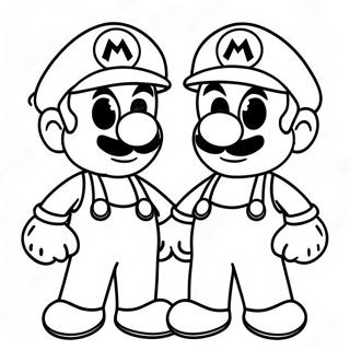 Pagina Da Colorare Dellavventura Colorata Di Mario E Luigi 95233-34443