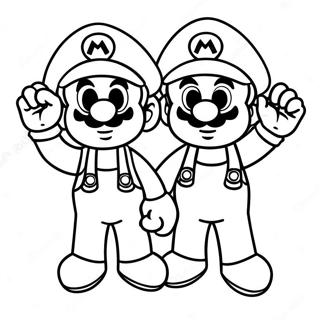 Pagina Da Colorare Dellavventura Colorata Di Mario E Luigi 95233-34444