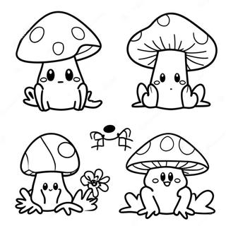Pagina Da Colorare Dei Personaggi Divertenti Di Toadstool 95236-34455