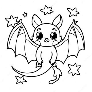 Pagina Da Colorare Del Pipistrello Di Halloween 95258-34459