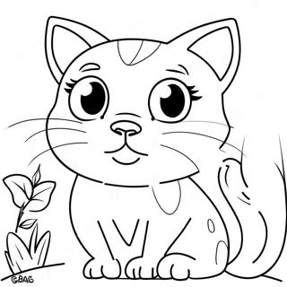Pagina Da Colorare Del Gatto Therian Giocoso 95592-34771
