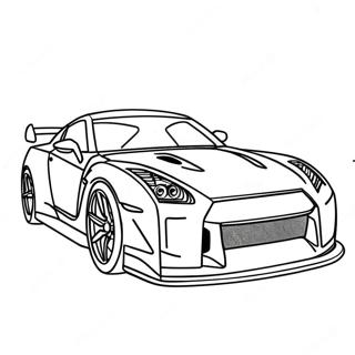 Pagina Da Colorare Auto Sportiva Gtr 95690-34834