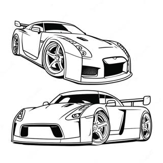 Pagina Da Colorare Auto Sportiva Gtr 95690-34836