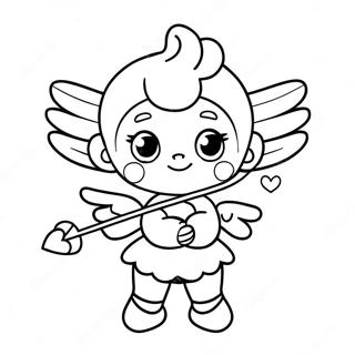 Carino Cupido Con Frecce A Forma Di Cuore Da Colorare 95999-35080