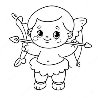 Cupido Paffuto Con Arco E Freccia Da Colorare 96001-35085