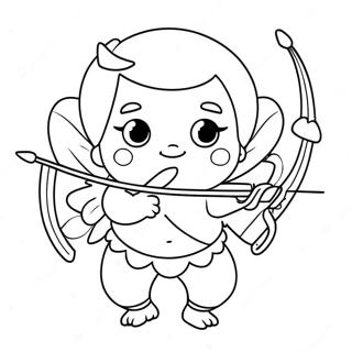 Cupido Paffuto Con Arco E Freccia Da Colorare 96001-35086