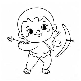 Cupido Paffuto Con Arco E Freccia Da Colorare 96001-35088