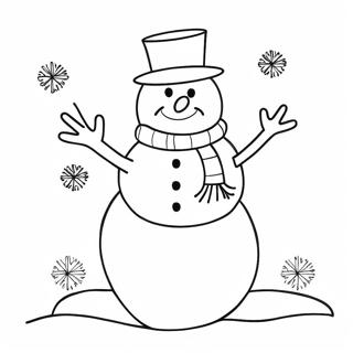 Pagina Da Colorare Di Un Complesso Pupazzo Di Neve 96132-35190