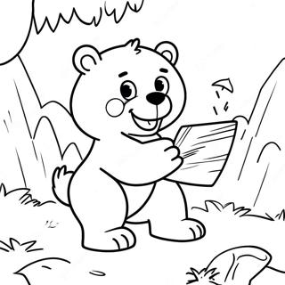 Pagina Da Colorare Di Grizzy Lorso Che Gioca Con I Lemmings 96388-35379