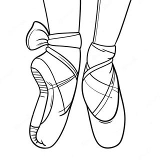 Pagina Da Colorare Di Una Ballerina In Scarpette Da Punta 96416 35406