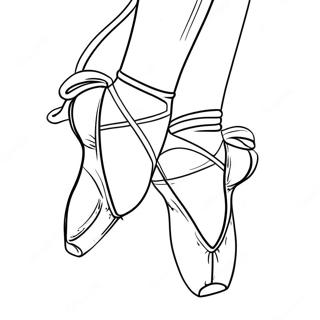 Pagina Da Colorare Di Una Ballerina In Scarpette Da Punta 96416 35408
