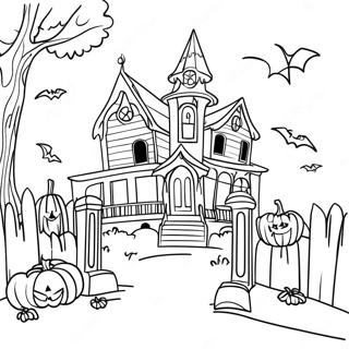 Pagina Da Colorare Di Halloweentown 96515-35475