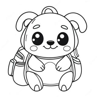 Pagina Da Colorare Dello Zaino Con Animali Carini 96928-35797