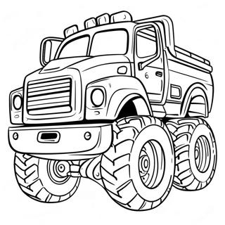 Pagina Da Colorare Del Camion Diesel Mostruoso 97187-36173