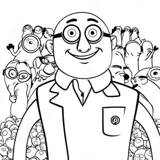 Pagina Da Colorare Di Gru Con Minions 97262-36224