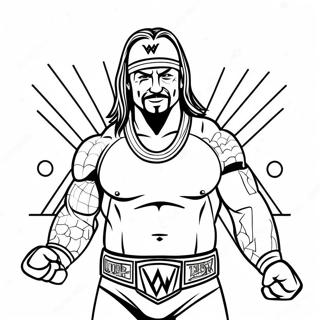 Pagina Da Colorare Campionato Wwe Vivace 97315-36269