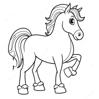 Pagina Da Colorare Di Cavallo Di Natale 97414-36339