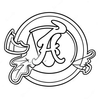 Pagina Da Colorare Del Logo Degli Atlanta Braves 97493-36405