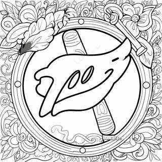 Pagina Da Colorare Del Logo Degli Atlanta Braves 97493-36406