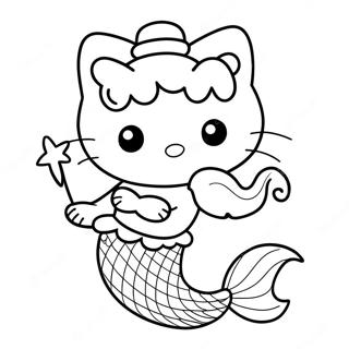 Hello Kitty Sirena Pagine Da Colorare