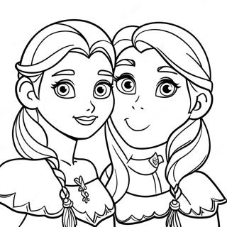 Elsa E Anna Pagine Da Colorare