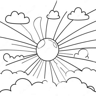 Pagina Da Colorare Del Cielo Blu Soleggiato 97621 36595