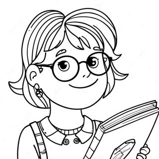 Pagina Da Colorare Di Junie B Jones Avventurosa 97984-36918