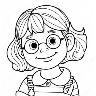 Pagina Da Colorare Di Junie B Jones Divertente 97985 36924